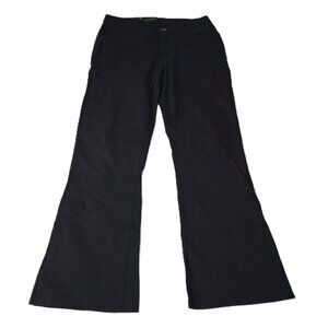 Chateauworks Flare Low Rise Womens Trousers Jeans Style Deep Black Size 34 (Size